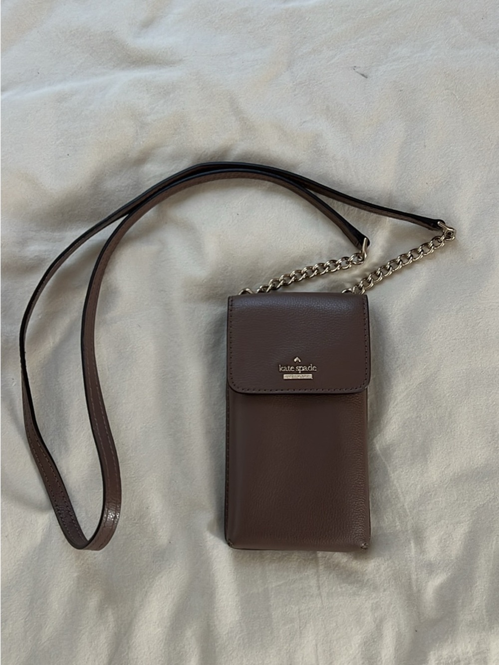 kate spade Mauve Leather Crossbody Phone Bag